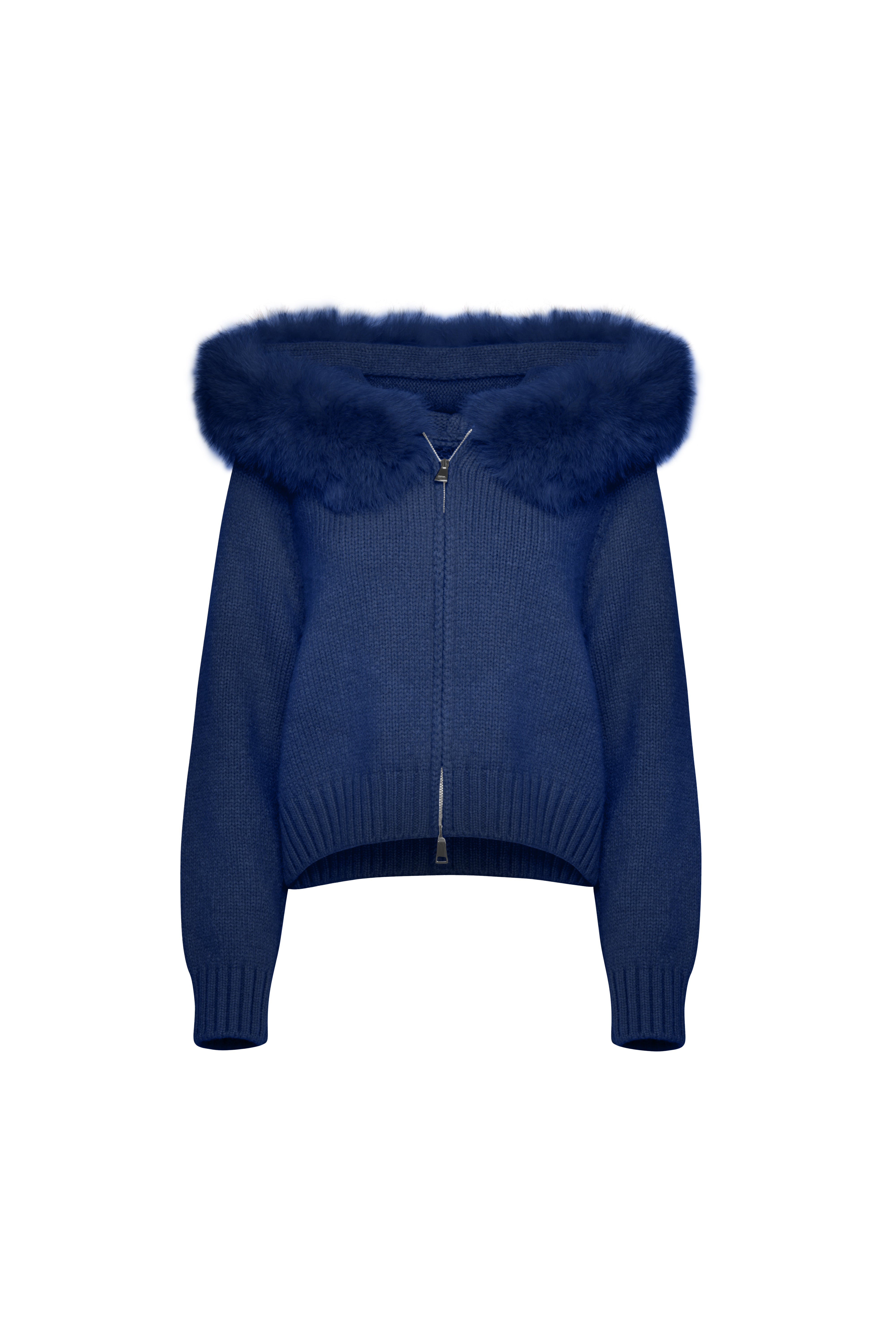Velvet Cardigan - Blue