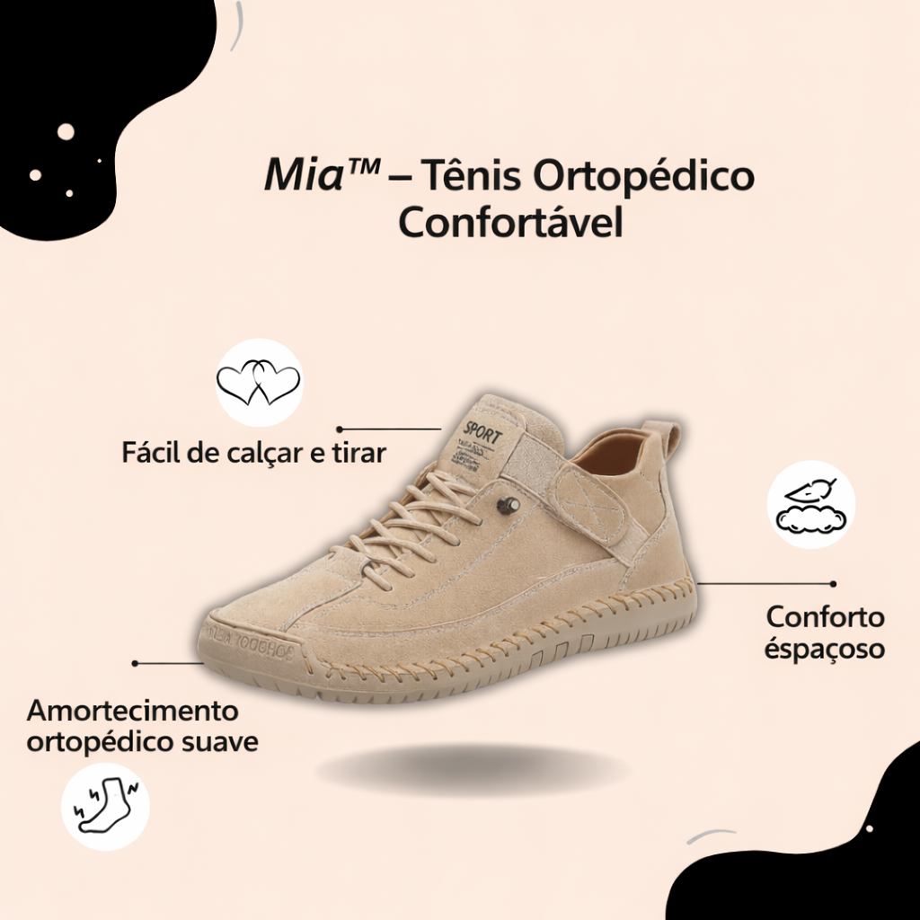 Tênis Feminino Ortopédico para Caminhada