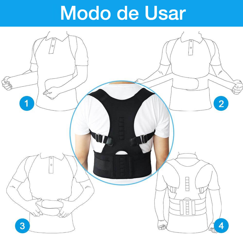 Corretor Postural Magnético Ortopédico PowerPosture
