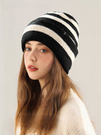 USPOP Women's Winter Warm Wool Knitted Hat Windproof Beanie with Ear Protection