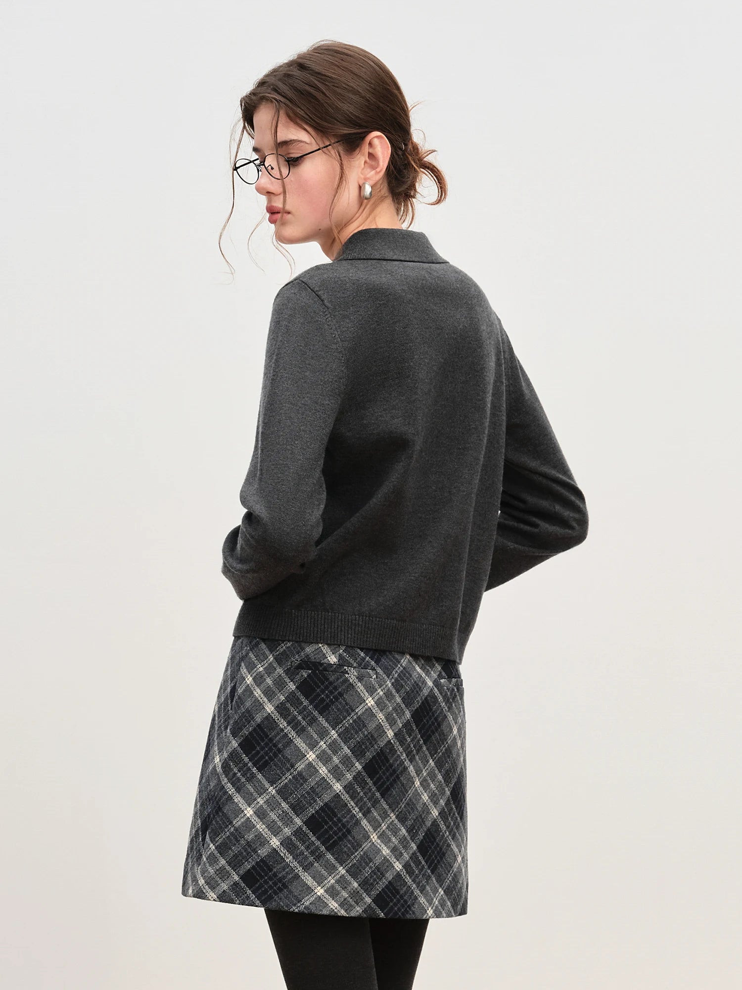 FSLE French Style Wood Ear Hem Heavy Cable Knit Sweater for Women Winter 2025 New Sweater