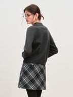 FSLE French Style Wood Ear Hem Heavy Cable Knit Sweater for Women Winter 2025 New Sweater