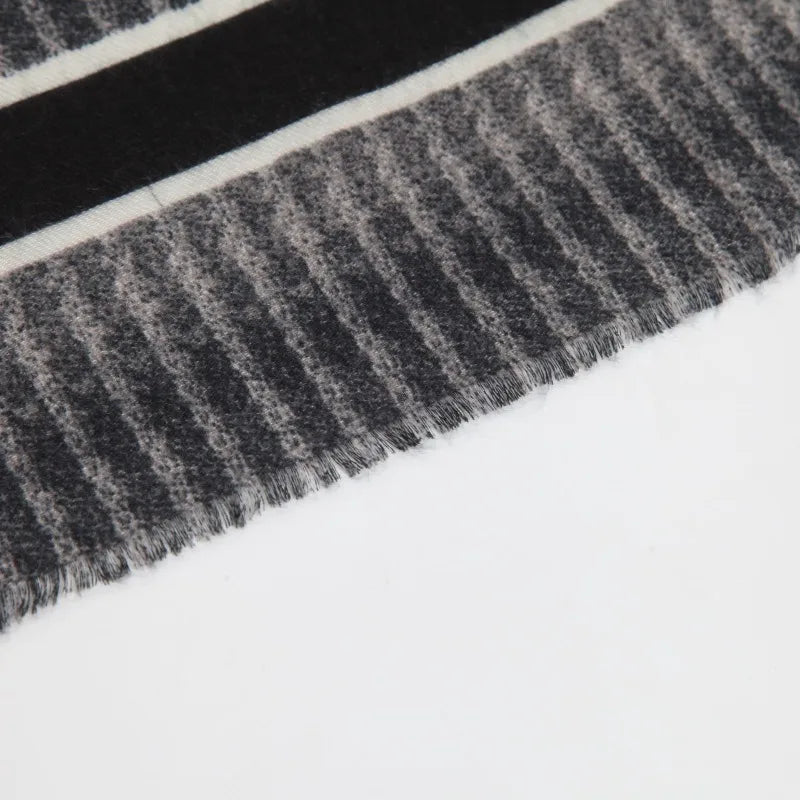 USPOP New Jungle Print Milk Fleece Scarf for Women, Autumn Winter Warm Shawl Wrap Neck Scarf