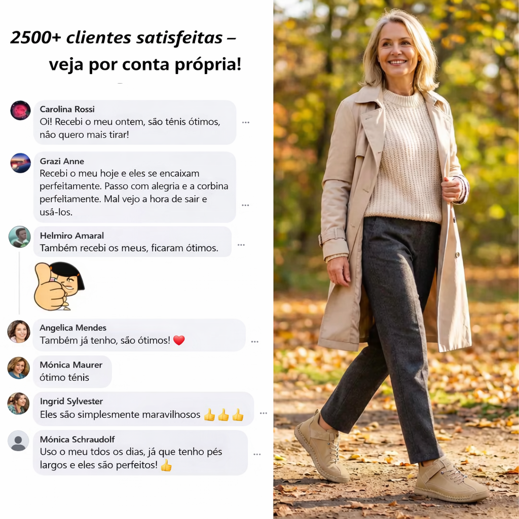 Tênis Feminino Ortopédico para Caminhada